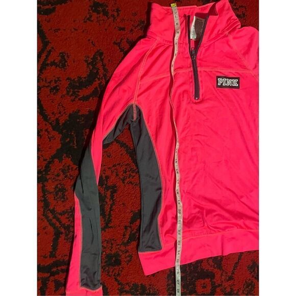 Womens Victoria Secrets PINK Halp Zip Shirt SZ XS - Picture 3 of 16